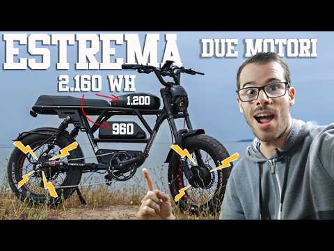 Een superkrachtige elektrische fiets met dubbele motoren en een enorme accu: Lankeleisi X Black Knight